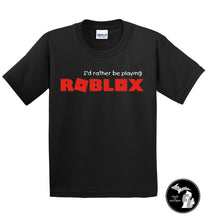 Load image into Gallery viewer, Roblox T-Shirt with Personal User Name Kids Shirt - Child & Adults -