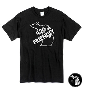 State of Michigan 420 Marijuana Friendly T-Shirt