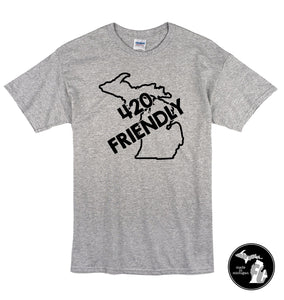 State of Michigan 420 Marijuana Friendly T-Shirt