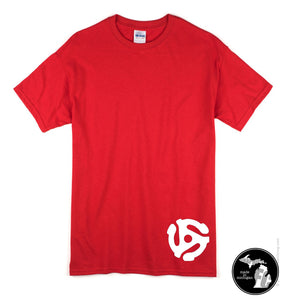 45 Vinyl Record LP 7 inch Adapter T-Shirt