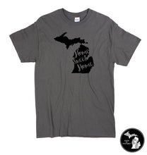 Load image into Gallery viewer, Home Sweet Home Michigan State T-Shirt - State Shirt - Home - State - Michigander