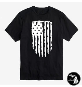 Tattered American Flag T-Shirt
