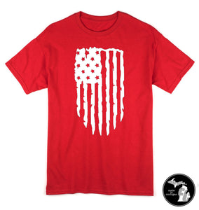 Tattered American Flag T-Shirt
