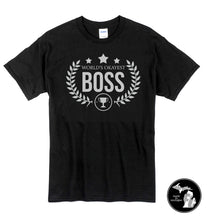 Load image into Gallery viewer, World&#39;s Okayest Boss Shirt &amp; More! - Boss Shirt - Work Life - Office Life - Humor - Gift