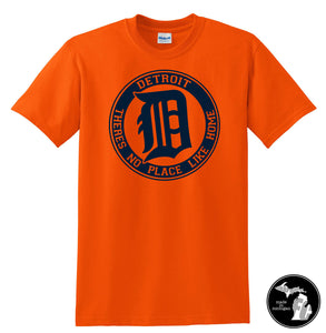 Detroit Tiger Baseball No Place Like Home T-Shirt