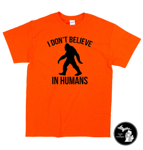 Orange Bigfoot Sasquatch Shirt