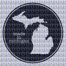 Load image into Gallery viewer, Made In Michigan Circle Die-Cut Decal