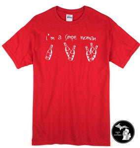 I'm A Simple Woman T-Shirt Red