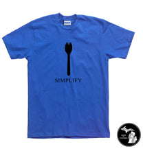 Load image into Gallery viewer, Simplify Spork T-Shirt - Funny - Food - Simple - Humor -