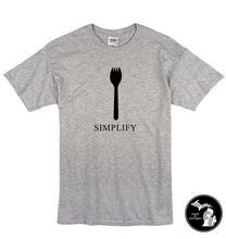 Load image into Gallery viewer, Simplify Spork T-Shirt - Funny - Food - Simple - Humor -