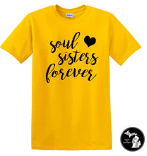 Load image into Gallery viewer, Soul Sisters T-Shirt - Best Friends - Ladies - Sister - BFF -