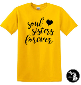Soul Sisters T-Shirt - Best Friends - Ladies - Sister - BFF -